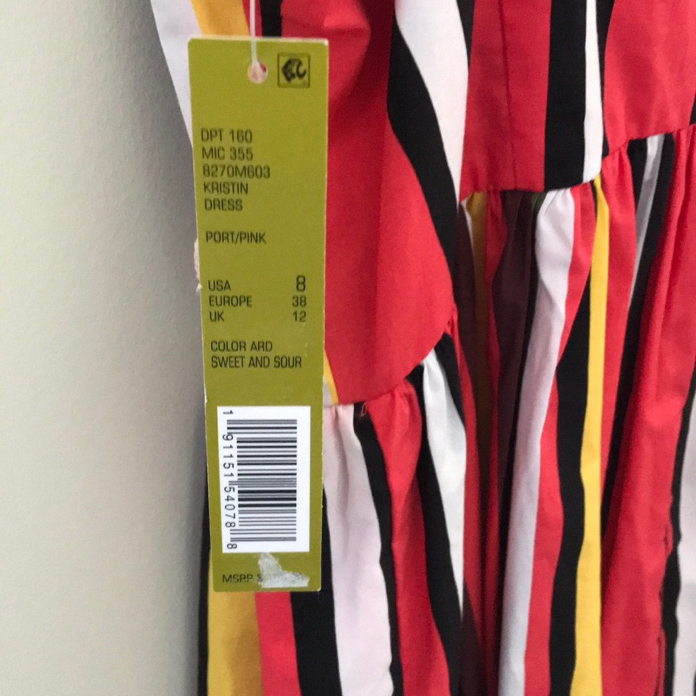 Gianni Bini Kristin Poplin Stripe Dress - Picture 5 of 5